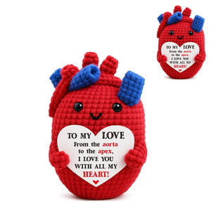 Muñeca de Ganchillo Hecha a Mano de la Serie New Heart, Muñeca Tejida Inspiradora, Regalos Románticos para el Día de San Valentín - Product Image 2