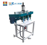 Perceuse pneumatique verticale multi-axes pour le bois, machine de perçage à quatre lignes, plusieurs têtes, moteur multifonctionnel, perçage multi-tâches 1500W 22mm