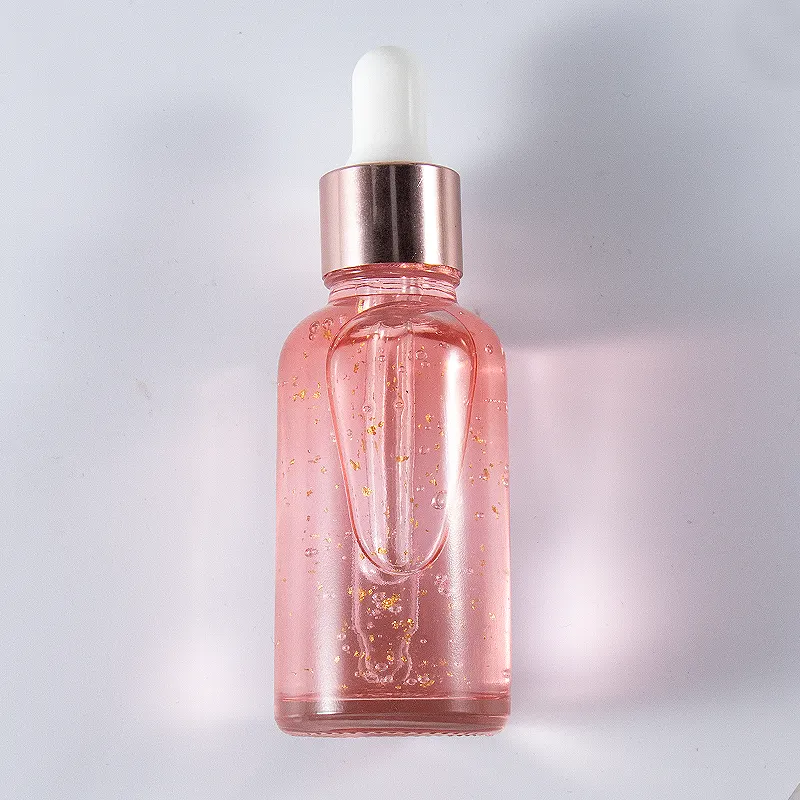 Huid Verhelderend Rose Elixir Biologische Oem Private Label Vegan Anti Rimpel Facial Leeftijd Glow Nieuwe 24K Gold Rose Olie gezicht Serum