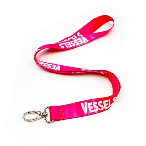 Custom Logo Polyester Lanyard Neck Strap with Metal <b>Hook</b> and Safety Buckle for ID Card Holder Corporate Event Promotional Use - Product Image 1