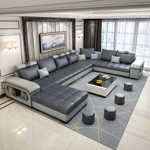 Grand ensemble de canapés modernes pour salon, meubles confortables, <span class=keywords><strong>canapé</strong></span> sectionnel en <span class=keywords><strong>tissu</strong></span> en forme de U - Product Image 4