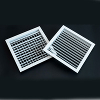 Diffuseur d'air carré à 4 voies pour la ventilation murale décorative, vente chaude, pour la climatisation, l'alimentation en air au plafond, grille de ventilation