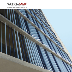 Matériaux de construction Mur extérieur Façade Métallurgie Pare-soleil en aluminium Volets pour fenêtre - Product Image 4