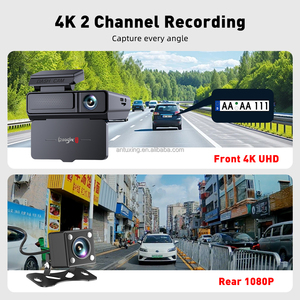 Cámara de salpicadero de coche con pantalla IPS 4K de 3,2 pulgadas, visión nocturna, cámara de salpicadero de espejo 4K, cámara de respaldo, cámara de salpicadero de espejo dual delantera y trasera - Product Image 3