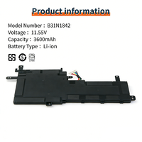 Batterie d'ordinateur portable B31N1842 pour Asus VivoBook S15 S531FL S531FA K531FA X531FA-2S 0B200-03440000 B31N1842 Batterie d'ordinateur portable