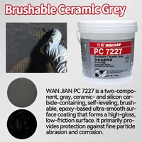 Composé d'époxy gris brossable à deux composants, revêtement de surface ultra-lisse