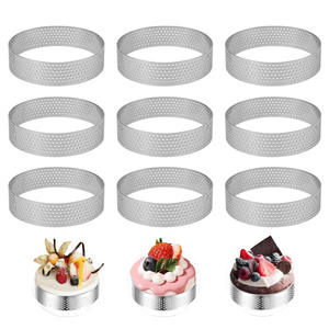 Cercle à <span class=keywords><strong>tarte</strong></span> <span class=keywords><strong>perforé</strong></span> en acier inoxydable 430, <span class=keywords><strong>moule</strong></span> à <span class=keywords><strong>tarte</strong></span> rond, <span class=keywords><strong>moule</strong></span> à pâtisserie, <span class=keywords><strong>moule</strong></span> à gâteau français, plusieurs tailles, cercle à mousse - Product Image 1
