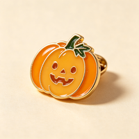 En gros, épingles de revers en émail, badges en émail souple et dur personnalisés, broches en métal plaqué or, thème Halloween (Citrouille, Chapeau de Sorcière)