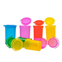 Bouteille en plastique à ouverture facile avec anneau de traction, résistante aux enfants, 6D 13D 19D 30D 60D, adaptée aux pilules, aux capsules et aux bonbons