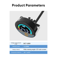 5918 8V-100V rond voiture voltmètre cc voltmètre tête pour 12V 24V 48V 110V plomb-acide/batterie ternaire/test de batterie phosphate de fer