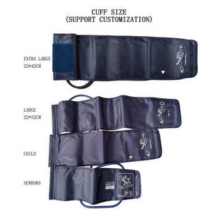 22-48cm manchette sphygmomanomètre électronique Bp moniteur médical Portable Nylon tensiomètres bras numérique tensiomètre brassard - Product Image 4