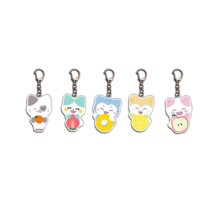 Custom Cartoon Summer Flash Image Acrylic Key Chain Bag Pendant Perimeter UV Printed <b>Anime</b> Pattern Fashion Trend - Product Image 2