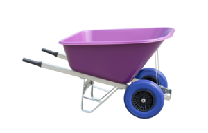 Carretilla Agrícola de 200L con Ruedas Dobles para Jardín y Equitación - Product Image 3