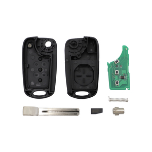 Clé de voiture télécommande 3 boutons 433Mhz puce <span class=keywords><strong>46</strong></span>, clé vierge de remplacement avec lame - Product Image 3