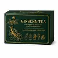 Thé aux cinq trésors Ginseng Maca, emballage cadeau de luxe, 30 sachets de thé pyramidaux, baies de goji, mûres, dattes rouges, origine Montagne de Changbai