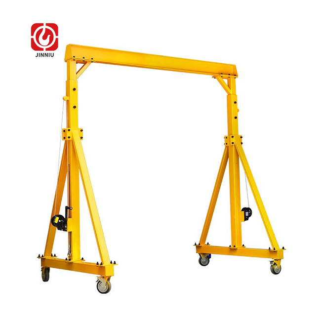 Best Selling Shipyard 0.5T 1 Ton Single Girder Gantry Crane Wireless Remote Control Portal Movable Gantry Crane