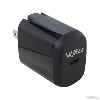 Chargeur mural pliable WJACC homologué ETL 20W avec mode PD Type-C pour appareils intelligents