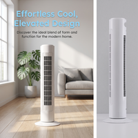 Ventilateur tour silencieux LED sans pales, essentiel, vertical, avec télécommande, pour les magasins d'électroménager