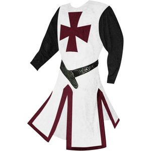 2025 hommes médiévaux croisés chevaliers tunique Renaissance guerrier templier Cosplay hauts - Product Image 2