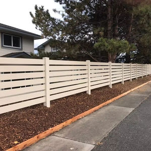 Clôture semi-privée <span class=keywords><strong>Showtech</strong></span> 6 'x 8' en plastique PVC résistant à la pluie et au vent, panneaux de clôture en PVC pour l'extérieur, panneaux de clôture de jardinage en vinyle - Product Image 5