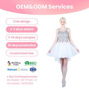 Wholesale Sparkle Party Outfit Sheer Tulle Skirt &amp; Glitter <strong>Woman</strong> <strong>Dress</strong> <strong>for</strong> Evening Wear - Product Image 1