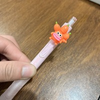 Stylo neutre à thème végétal, design créatif et original, pour étudiants, avec breloques maïs et aubergine à grande bouche, encre noire, en plastique