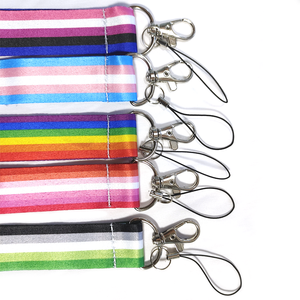 Stokta LGBT gökkuşağı boyun Polyester kayış süblimasyon baskılı renkli anahtarlık kordon - Product Image 6