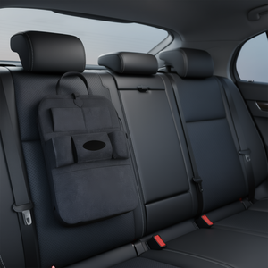 Organizer per Auto Myrva in Tessuto Non Tessuto Grigio Scuro, Borsa Portaoggetti per Sedile Posteriore con 4-7 Scomparti - Product Image 2