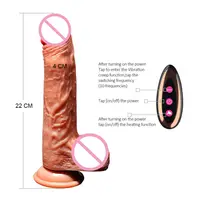 Juguetes sexuales de silicona para masturbación femenina, pene con carga magnética, venas levantadas, ventosa fuerte, consolador vibrador