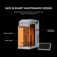 Máquina de Marcado Láser UV de Haz Frío Vmyth Genesis-U 5W 355nm, Grabador de Cristal 3D de Escritorio, Compatible con Windows, iOS y Android, para Regalos y Premios
