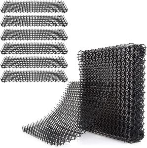 उद्यान बिल्ली से बचाने वाली क्रीम मैट निवारक चटाई स्पाइक, आउटडोर इनडोर संयंत्र संरक्षण प्लास्टिक विरोधी बिल्ली कुत्ते पक्षी Spikes से बचाने वाली क्रीम चटाई - Product Image 1