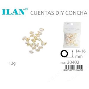Perline di Conchiglia Ilan 14-16 mm 12 G per Artigianato Fai-da-Te - Product Image 3