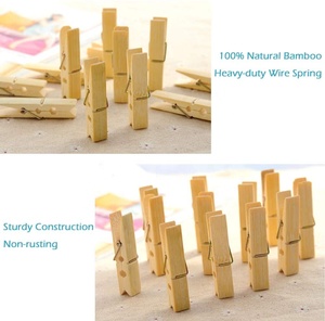 Cheap Good Quality Bamboo Wooden Clothes Hanging <strong>Peg</strong> Wood Clothes Pin <strong>Bag</strong> - Product Image 4