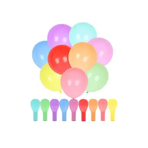 Balões coloridos de látex arco-íris para bebês, guirlanda de flores coloridas para casamento, festa de aniversário e natal, novidade de 10 polegadas, 100 peças