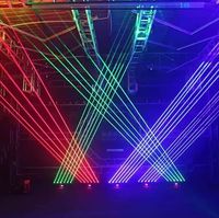 STSLITE - Láser RGB de 5 W con Control por Aplicación y Láser Rojo Único de 1200 MW con 6 Ojos y Efecto de Haz de Luz Láser Mini Alien
