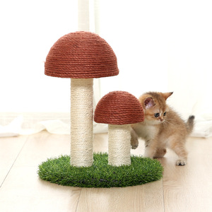 Wholesale New <strong>Cat</strong> <strong>Trees</strong> &amp; Scratcher <strong>High</strong> <strong>Quality</strong> Natural Sisal Mushroom <strong>Cat</strong> Scratching Post <strong>Cat</strong> Scratch Post <strong>Tree</strong> and Tower - Product Image 1