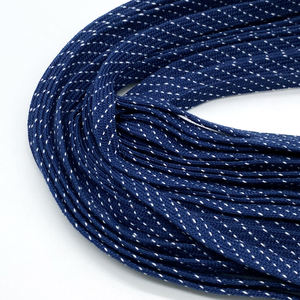 Custom logo Flat Drawcord Tipping <b>Hoodie</b> <b>String</b> Polyester Drawstring Cord Plastic End Drawcord Shoelace <b>for</b> Shorts - Product Image 3