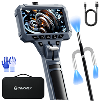 Nouvel Endoscope Industriel à Double Objectif 360°, Caméra HD 1080p, Écran HD, Indice de Protection IP67, Zoom Numérique 10x, Longueur de Sonde 2,0 m