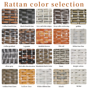 طاولة وكرسي من الخيزران الهندي بتصميم مشهور ، طقم نسج من الأثاث الخارجي - Product Image 6