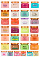 Exfoliante Facial y Corporal de Sal Marina y Frutas Naturales, Aclarante e Iluminador de la Piel, con Logotipo Personalizado, Marca Privada, Muestra Gratuita OEM/ODM