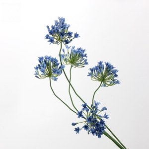 Fábrica al por mayor Artificial Agapanthus <span class=keywords><strong>Africanus</strong></span> flores de lirio de seda para Bodas de Navidad Día de San Valentín graduación Pascua - Product Image 2