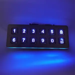 2X6 sleutel roestvrij backlight nummer pijl veilig smart deurslot mechanische toetsenbord