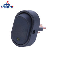 سباق سيارة 12V الإشعال 3Pin SPST التبديل ابدأ لوحة محرك دفع زر LED الأحمر مفتاح فصل للسيارة