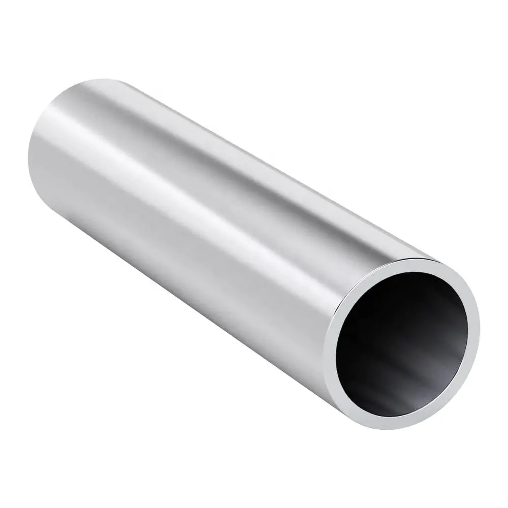 6061 6063 7075 En Aluminium extrudé tuyaux Tubes Poteau Rond En Aluminium Profil