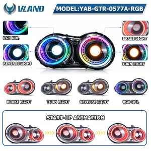 ไฟท้าย VLAND LED อัพเกรดสไตล์ R50 สี RGB แบบไหล สำหรับรถยนต์นิสสัน GTR <span class=keywords><strong>R35</strong></span> ปี 2008-2023 - Product Image 2