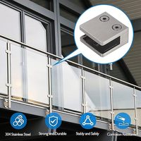 Pièces de quincaillerie OEM ODM en gros pour usine : Serre-verre de précision en acier inoxydable sur mesure pour piscine, balcon, escalier, villa