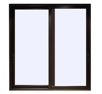 Ventana Corredera de Aluminio con Marco Ultrafino, Diseño de Rejilla Impermeable, Tamaño Personalizado, Vidrio Insonorizado y Resistente a la Humedad para Edificios