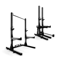DW Sports OEM ODM Personnalisation Barre de traction pliable en acier, Rack à squats, Supports en J, Barre d'haltères réglable pour salle de sport à domicile (Couleur personnalisable, Garantie 2 ans)