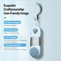 Nouveau Nettoyeur Facial Électrique Portable en Silicone, Démaquillant Nettoyant les Pores, Compresse Chaude-Froide, Massage Vibrant pour le Visage