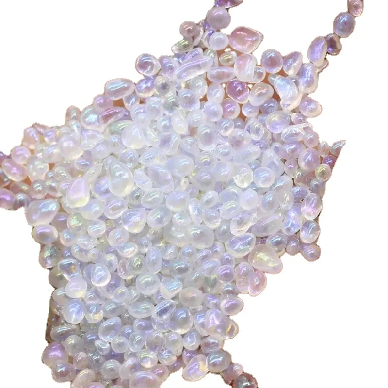 4 MILLIMETRI di Vetro Irregolare Iridescente AB Sereno Perline Piccole Pietre di Vetro Liscio di Perline di Nozze Decorazione Del Partito Fornitore